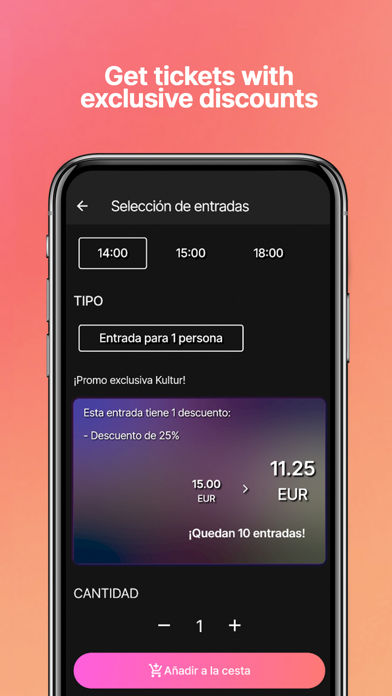 Kultur Entradas de última hora Screenshot
