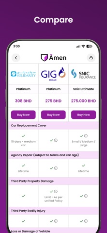 Amen Insurance screenshot