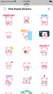 pink panda stickers iphone images 2