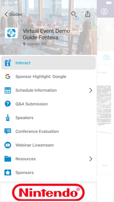 Fonteva Mobile Events Trial Screenshot