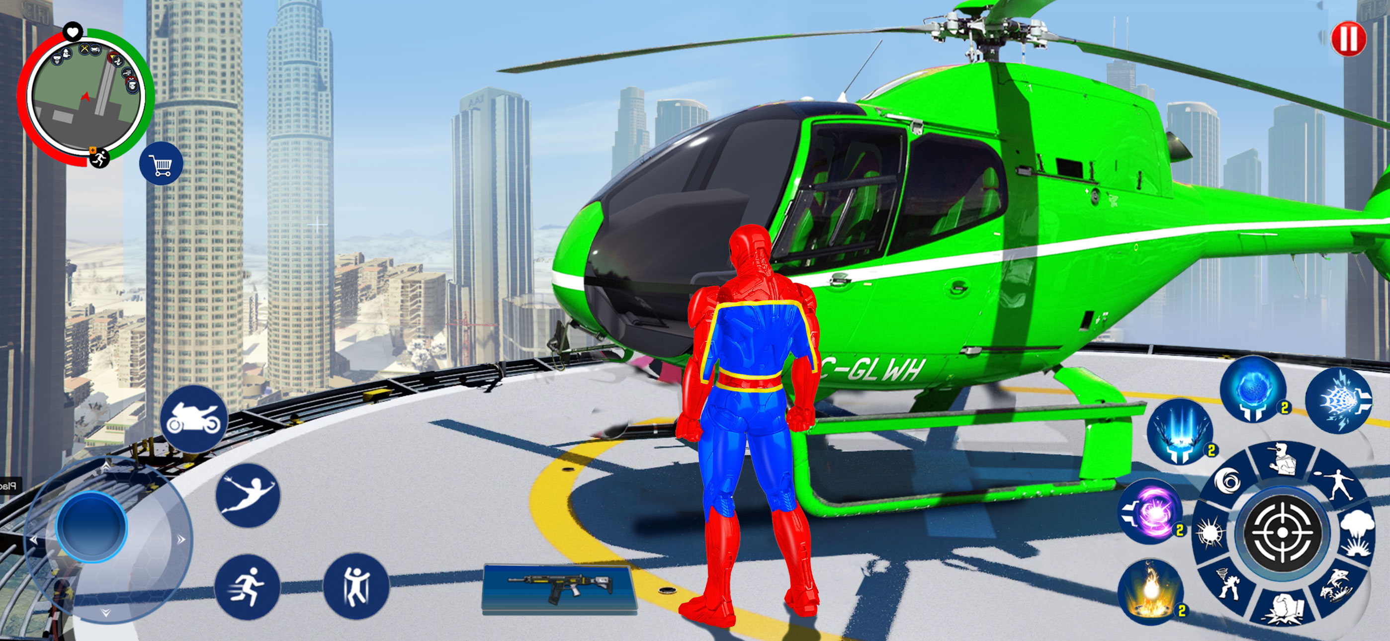 Super Spider Rope Hero: Police