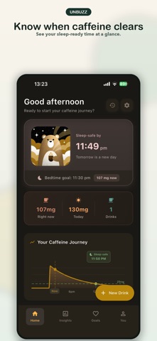 Unbuzz: Caffeine Tracker Screenshot 1 of 5