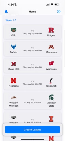 College Fantasy Football screenshot