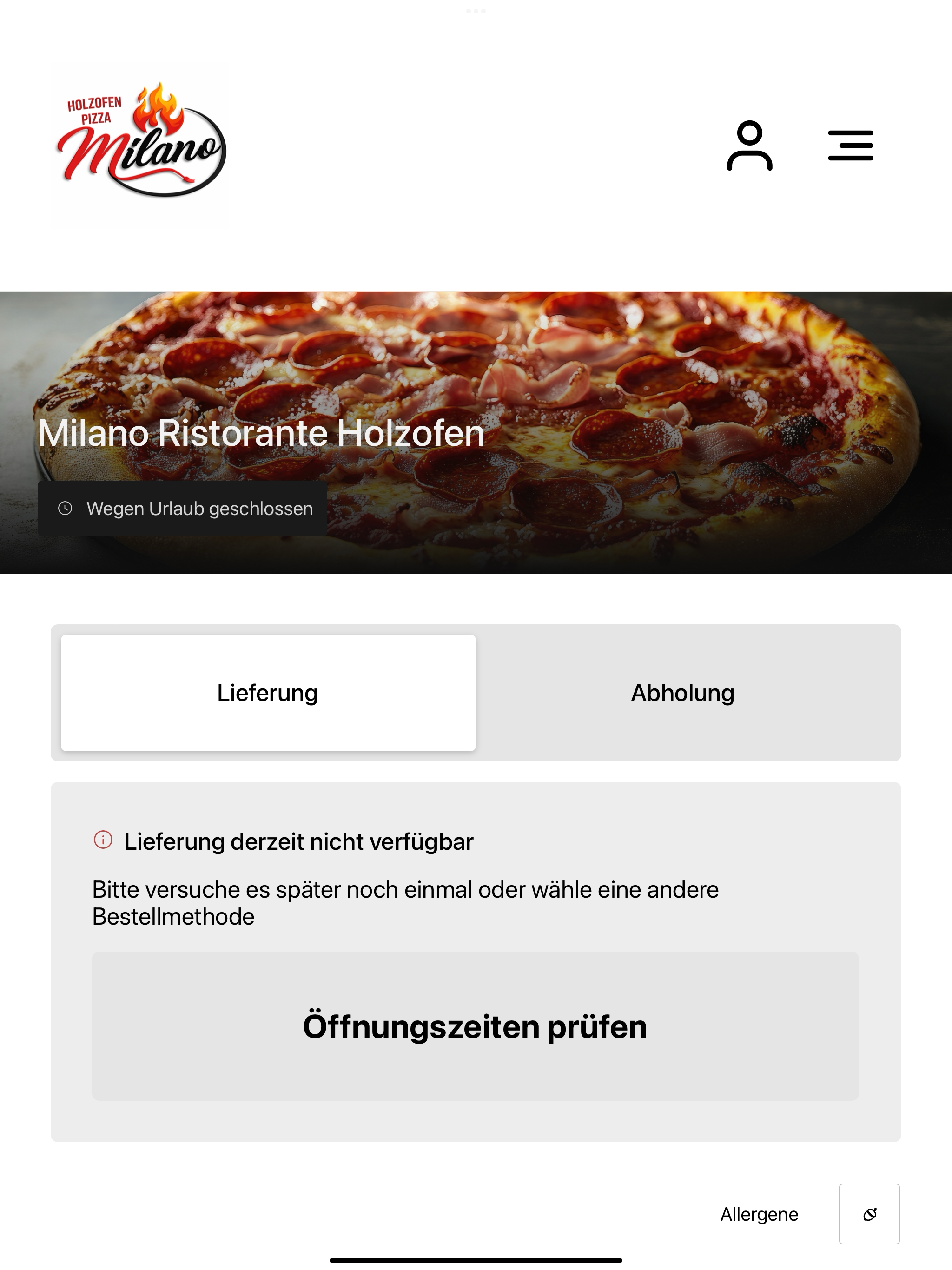 Milano Ristorante Holzofen screenshot 5