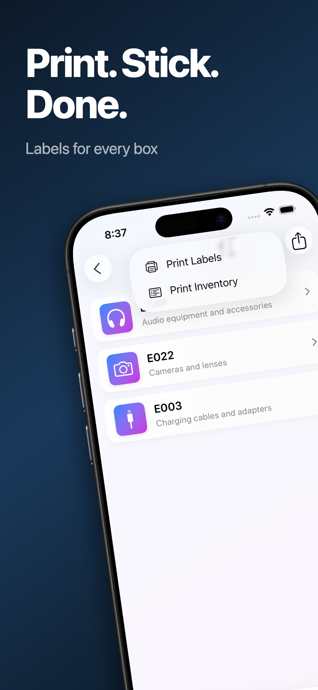 Box Inventory & Tracker - Boxy screenshot 4