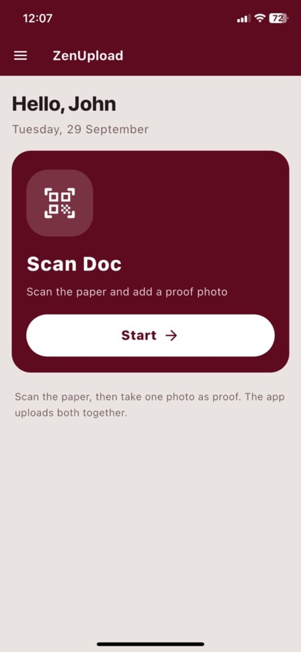 Screenshot 1 of ZenUpload