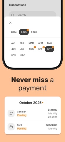 Spending Tracker – Bux iPhone screenshot