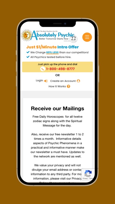 Psychic Readings on Psychic Screenshot