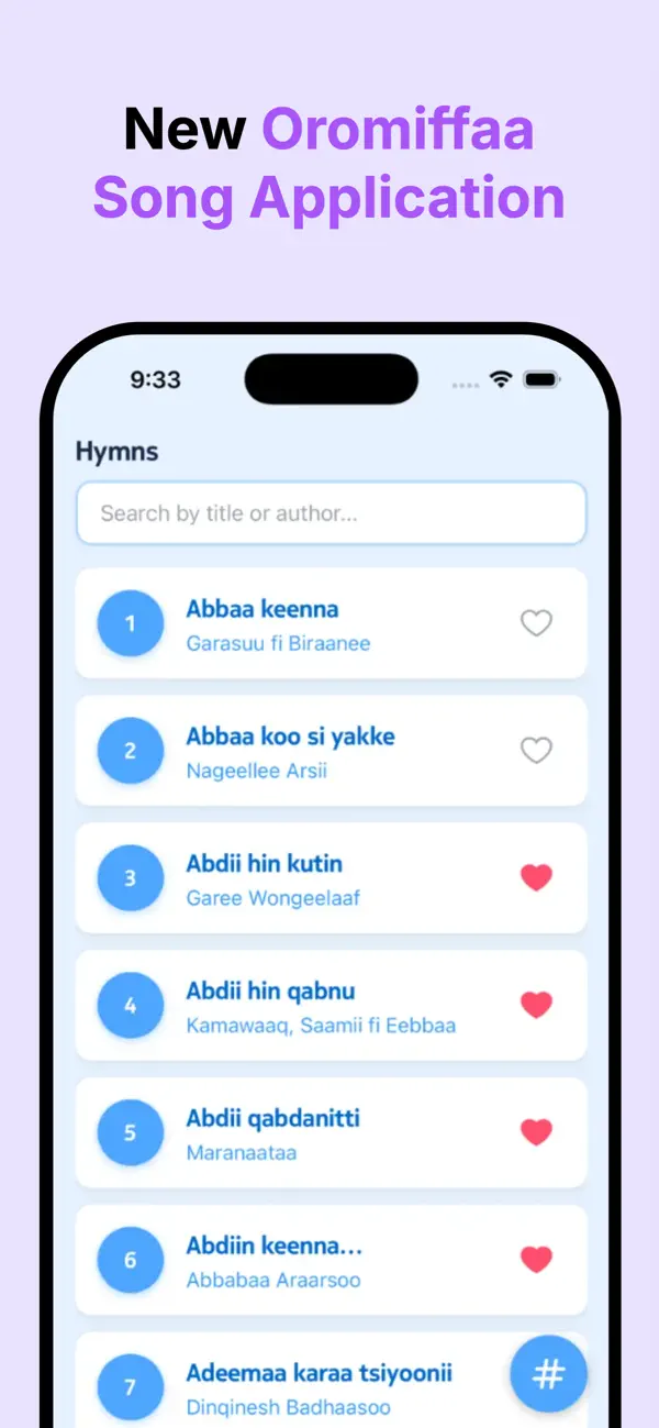 Screenshot #1 pour Faaruu Afaan Oromoo
