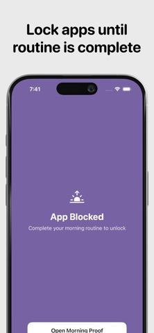 Morning Proof iPhone screenshot