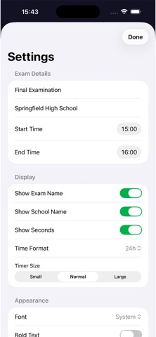 Timer Exam Screenshot 2 of 4