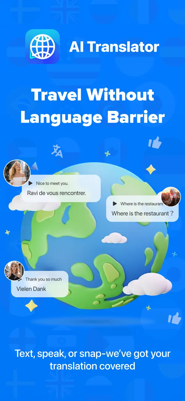 Screenshot #1 pour AI Translator:Voice&Text&Photo