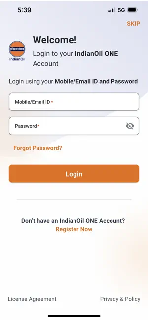 IndianOil ONE iPhone screenshot 1