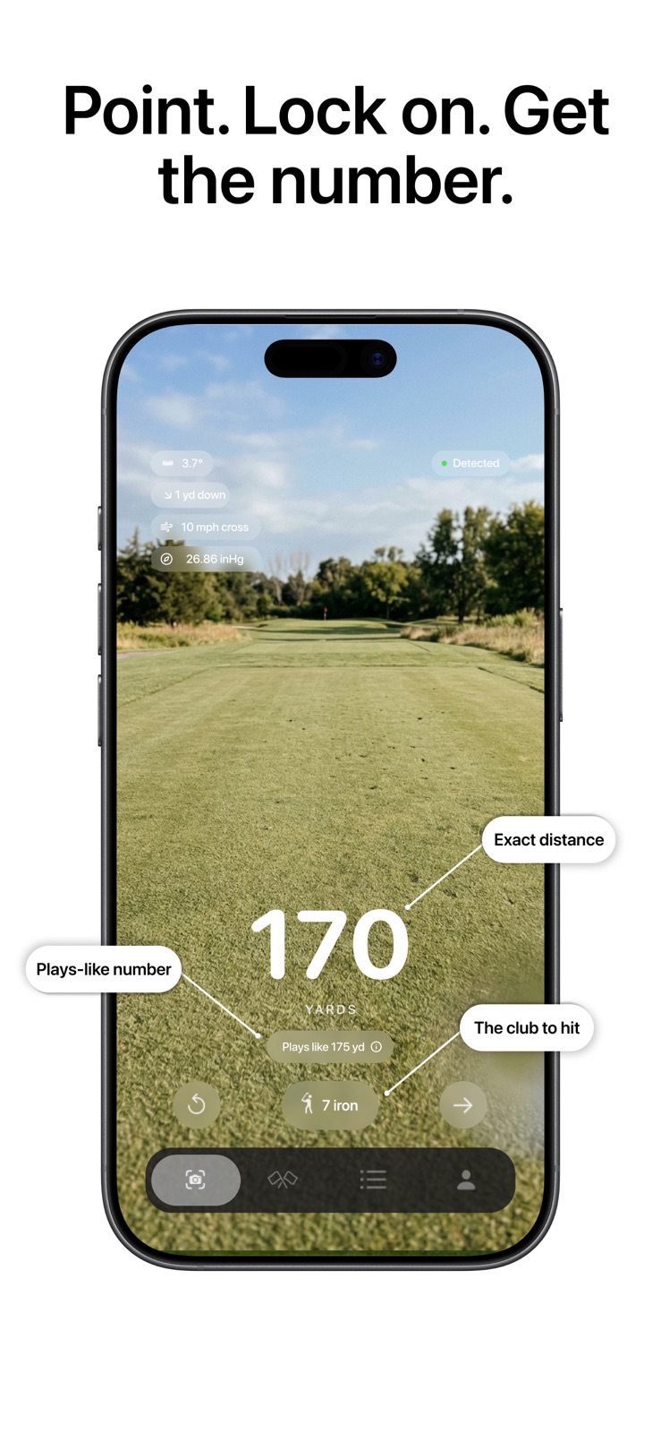 Caddy AI - Golf Rangefinder iphone screenshot 2