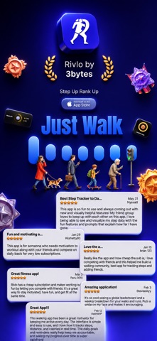 Rivlo: Steps, Runs & Hikes screenshot