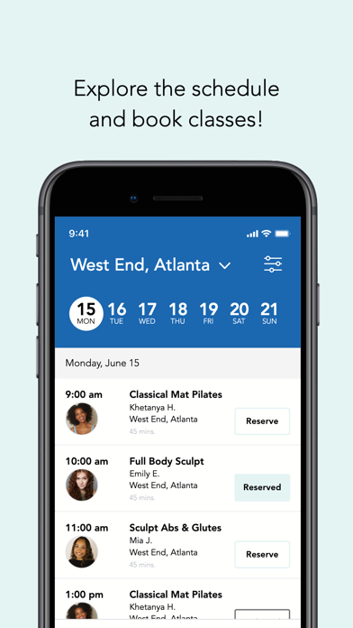 KKRU Pilates and Wellness iPhone screenshot 3 - Health & Fitness app