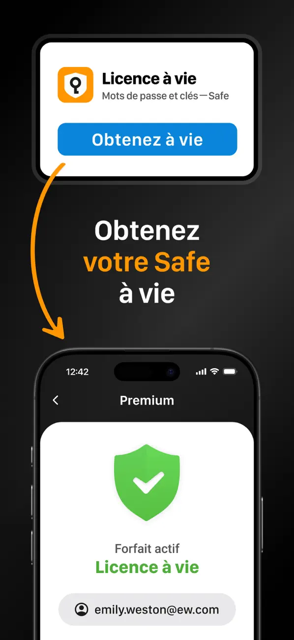 Screenshot #3 pour Mots de passe et clés: Safe
