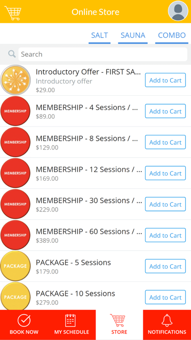 Salt n' Sauna Wellness Screenshot