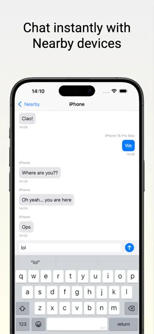 Nearby Bluetooth Chat screenshot 1