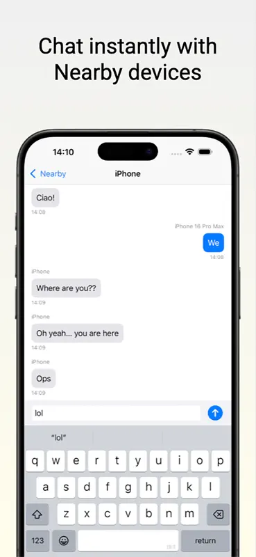 Nearby Bluetooth Chat screenshot 1 of 4