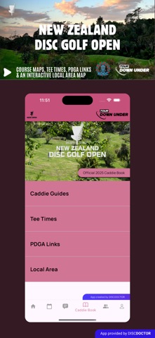 NZ Disc Golf Open iPhone screenshot