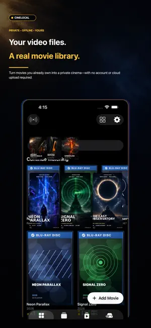 CineLocal: Movie Library screenshot 1