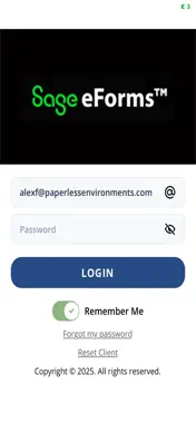 Sage eForms Phone screenshot 1