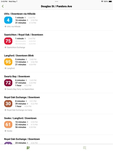 Victoria Transit (BC) iPad screenshot