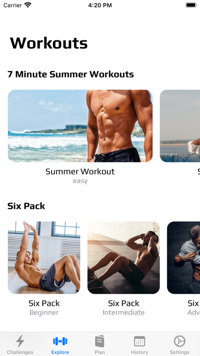 Screenshot #1 pour Home Workout - Men Fitness