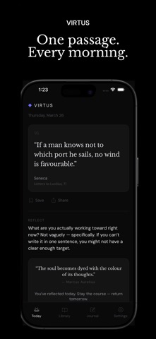 Virtus — Stoic Wisdom Journal Screenshot 2 of 6