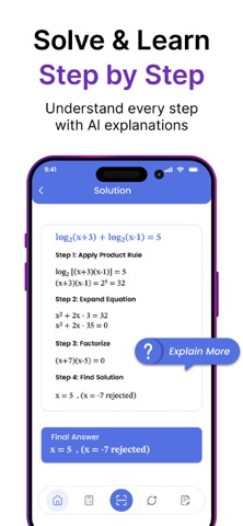 Socratic AI Math Solver & Help iPhone screenshot