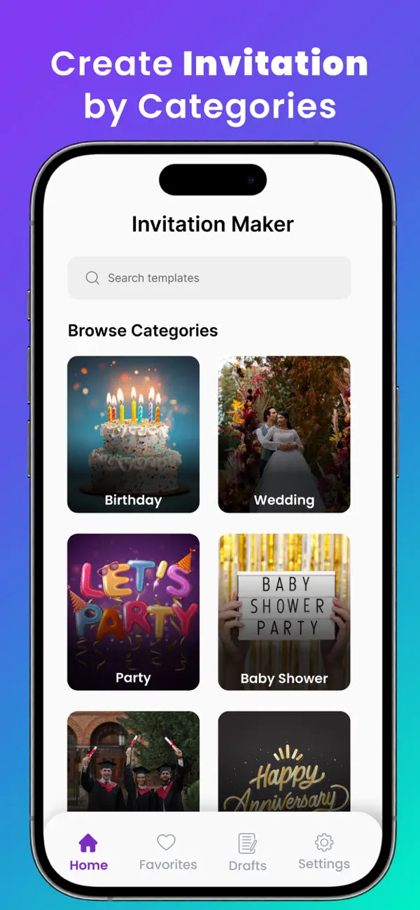 Screenshot #2 pour Invitations & Invite Maker