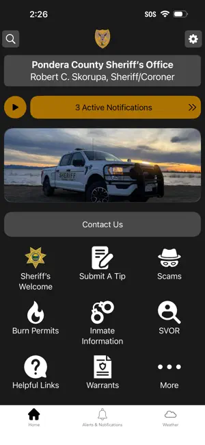 Pondera CO Sheriff's Office MT screenshot 1