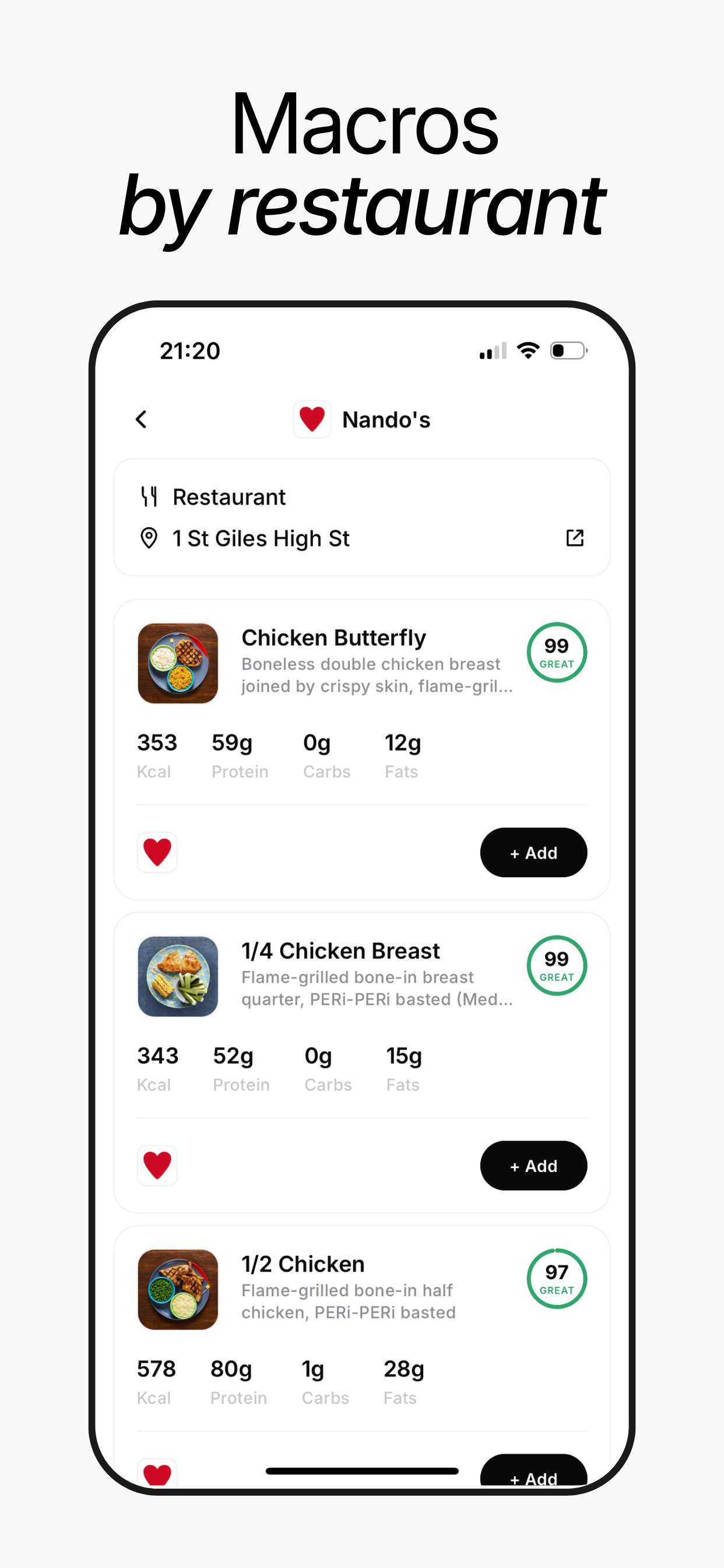 MenuMacros: Eat Out Healthily screenshot 4