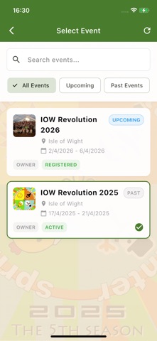 Scout Events Manager screenshot