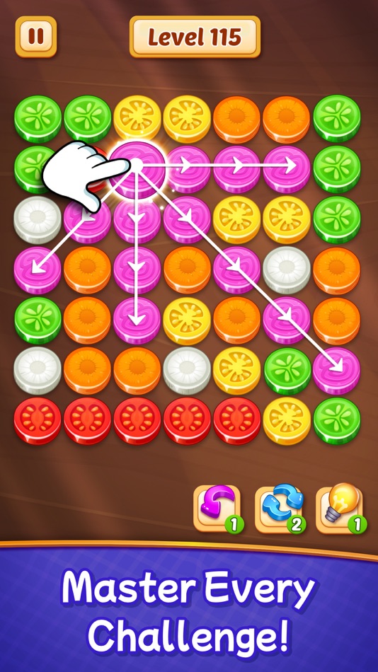 #7. Veggies Cut: Logic Puzzle Game (macOS) Bởi: RV AppStudios LLC