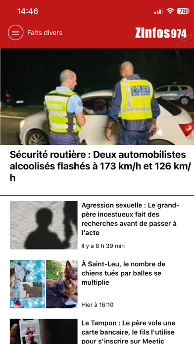 Screenshot #1 pour Zinfos974.com