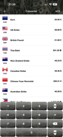 Currency Converter & Monitor screenshot