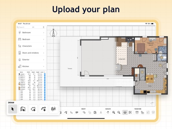 Sweet Home 3D: Plan Your House iPad screenshot 4 - Graphics & Design app
