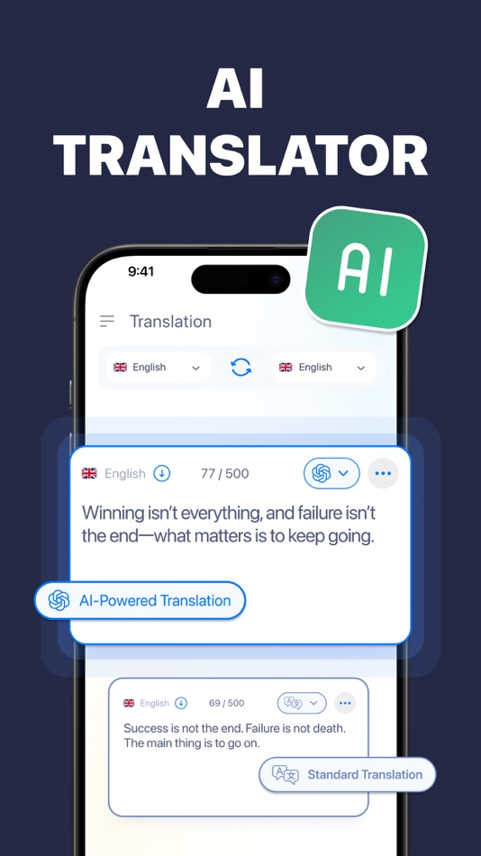 #1. AI Translator Voice & Camera (iOS) 来自: Maksym Petrov