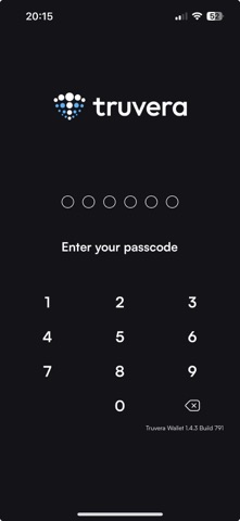 Truvera Wallet screenshot