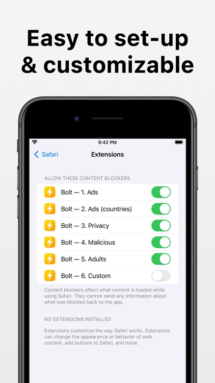 Ad Blocker for Safari — Bolt screenshot-3