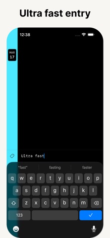 Sidebar | Fast Notes iPhone screenshot
