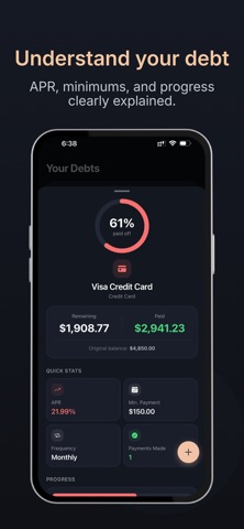 RAYN: Calm Debt Tracker screenshot