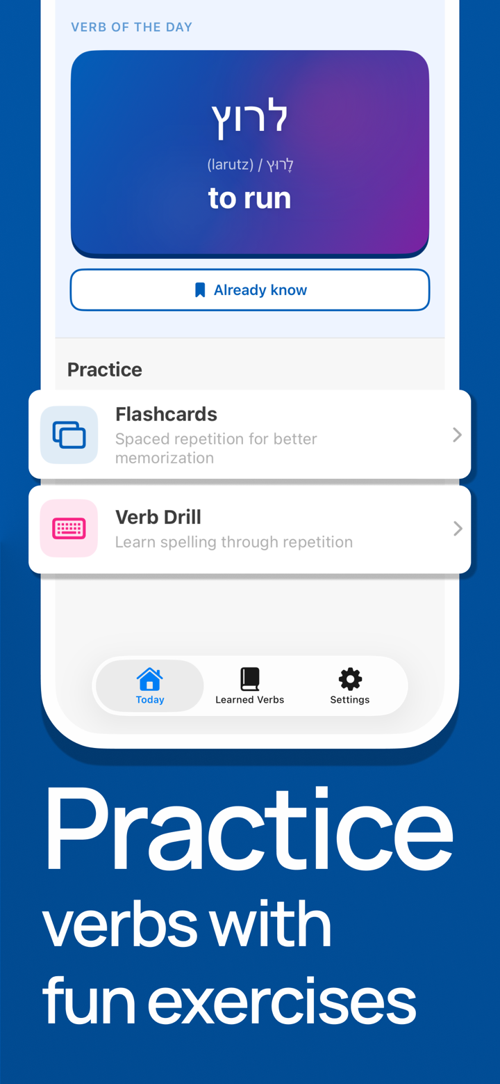 Learn Hebrew Verbs - Verbly screenshot 4