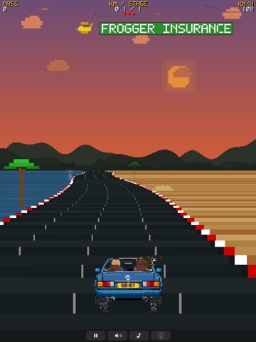 Outburn 87 Retro Arcade Racing iPad screenshot