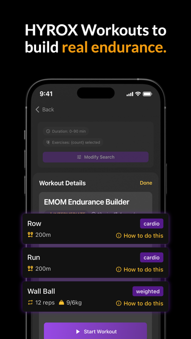 TrainRox - Hyrox Workout iPhone screenshot 3 - Health & Fitness app