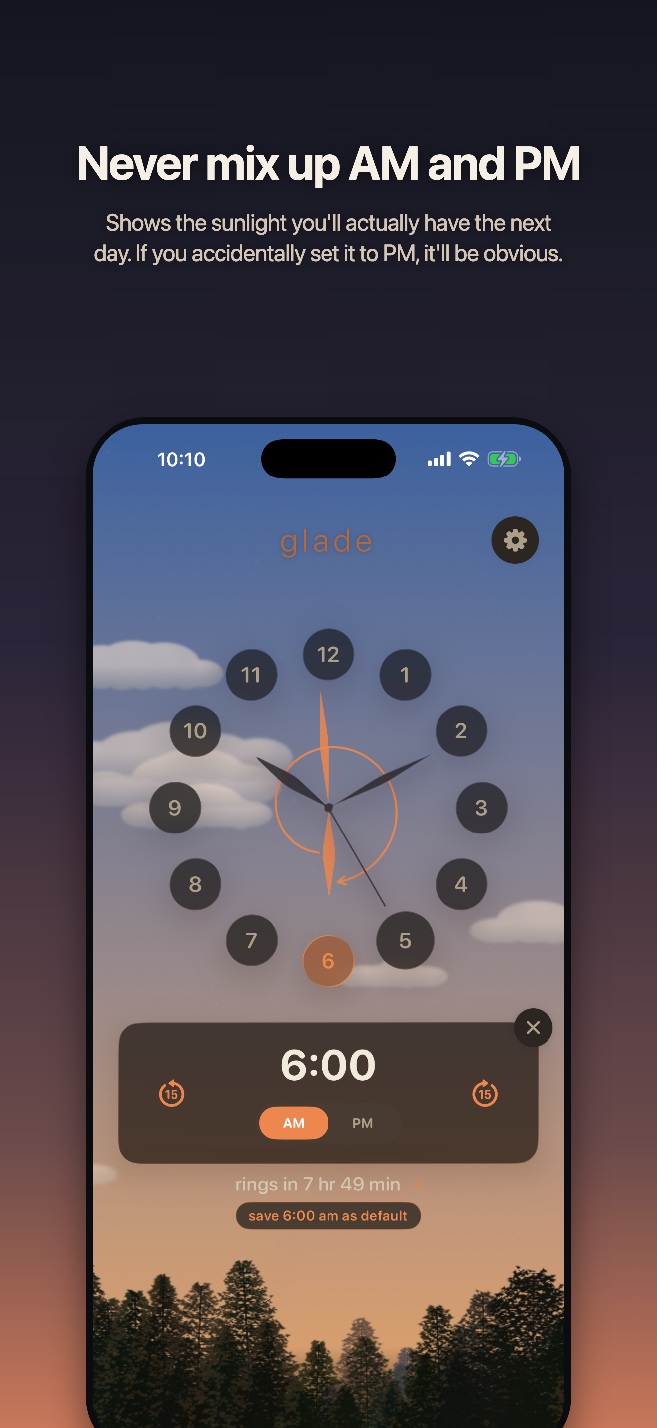 Glade Alarm screenshot 2