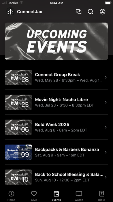 Screenshot #2 pour ConnectChurchJax