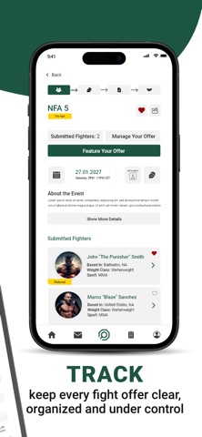 MMA Finds iPhone screenshot